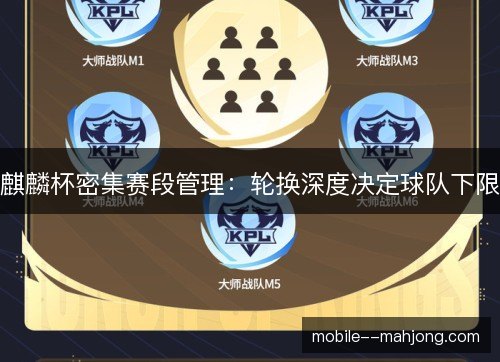 麒麟杯密集赛段管理：轮换深度决定球队下限